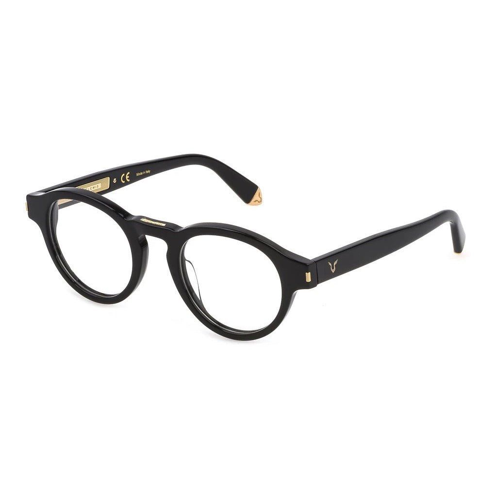 Police VPLD56 0700 Black/Gold eyeglasses angle view
