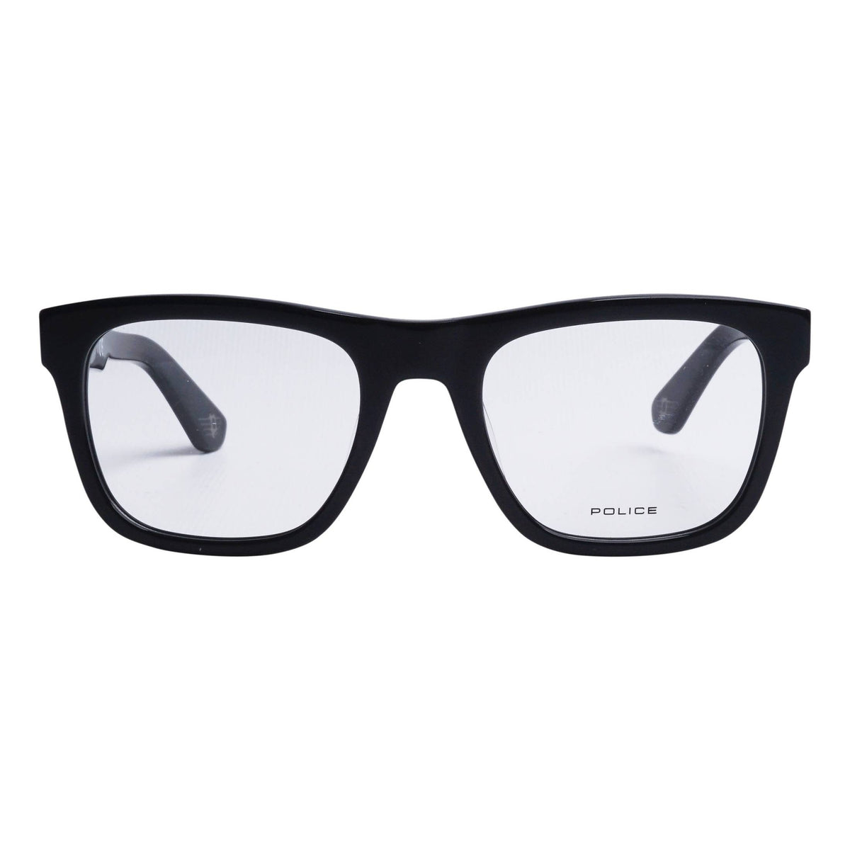 Police VPLE37N 0700 Shiny Black eyeglasses front view