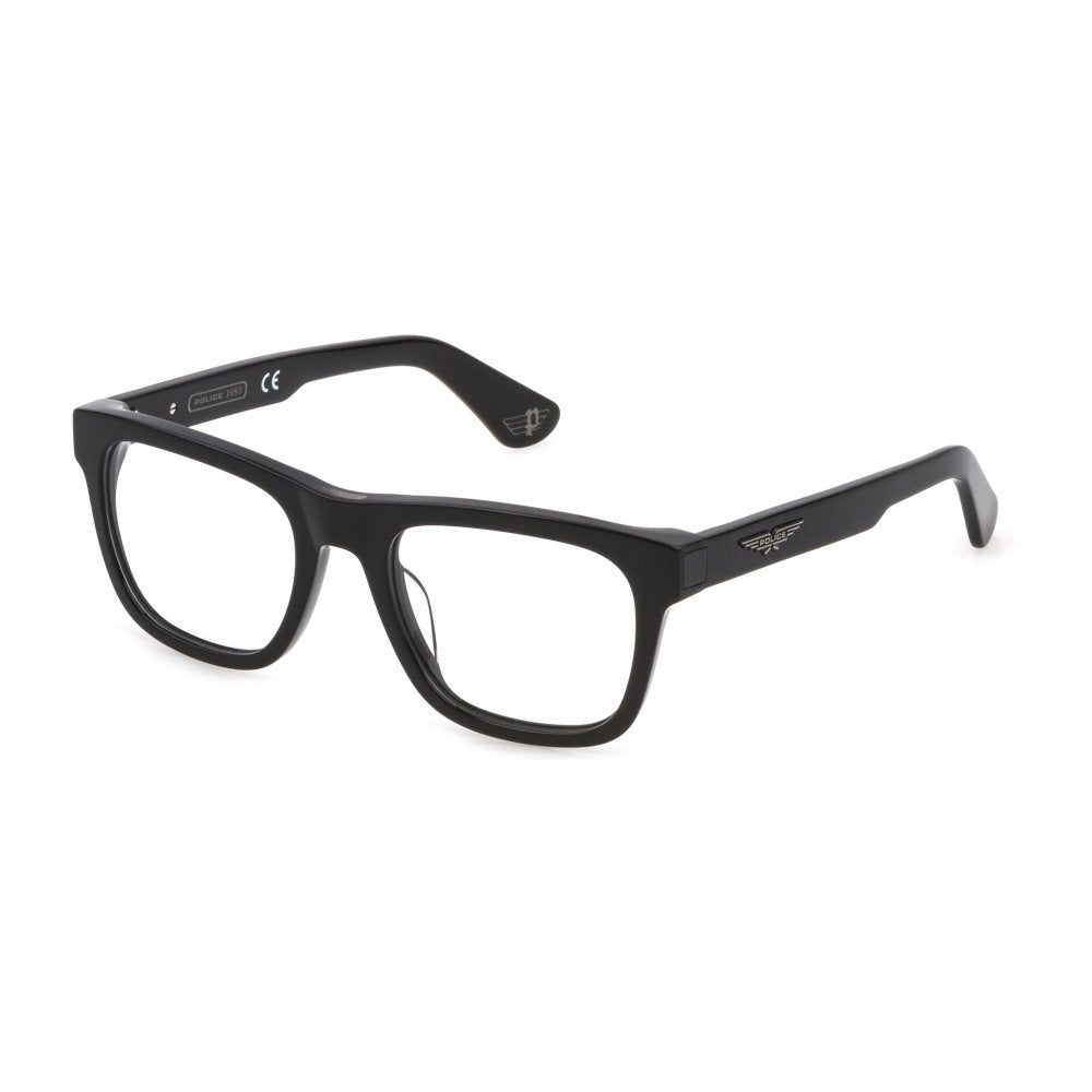 Police VPLE37N 0700 Shiny Black eyeglasses angle view
