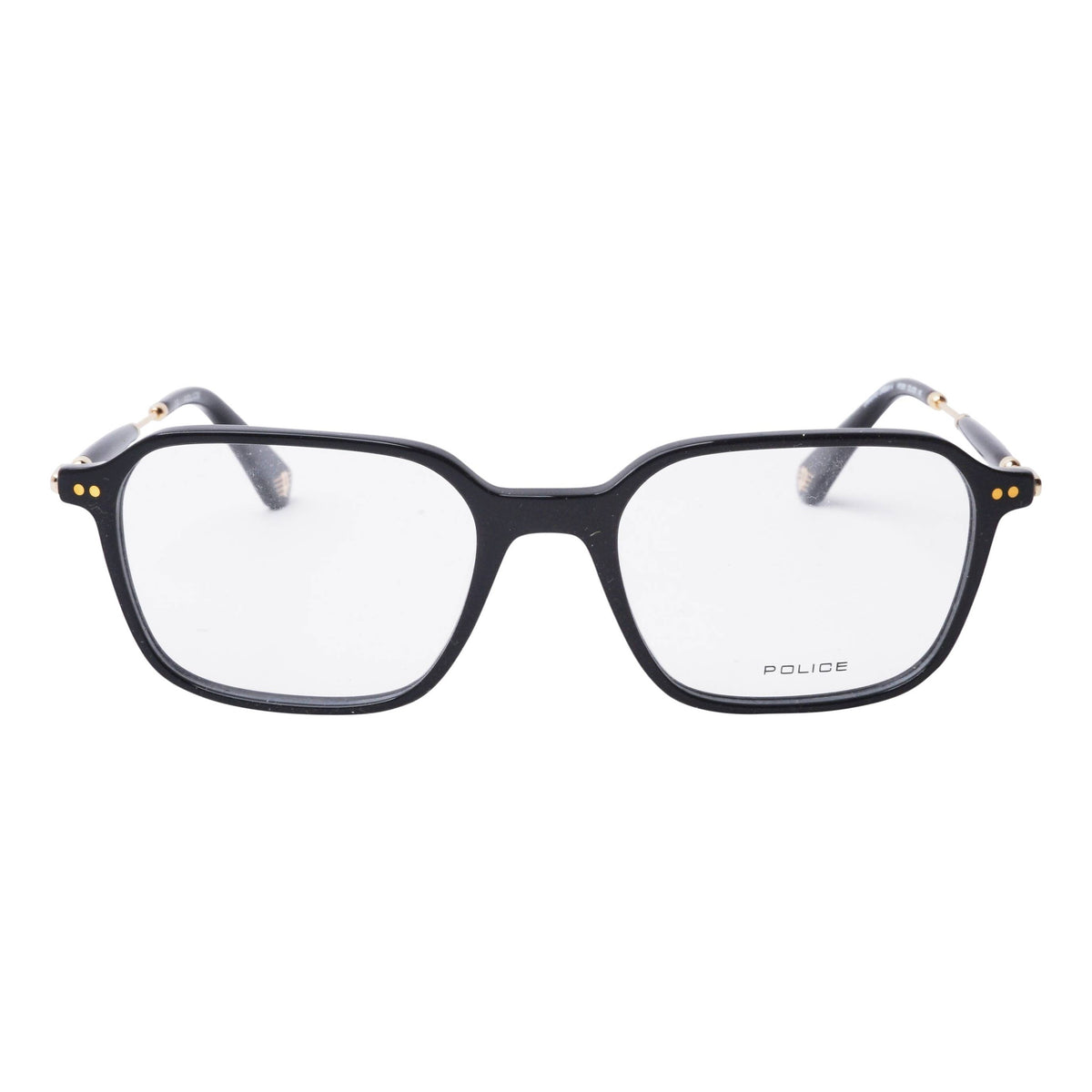 Police VPLE98M 0700 Shiny Black eyeglasses front view
