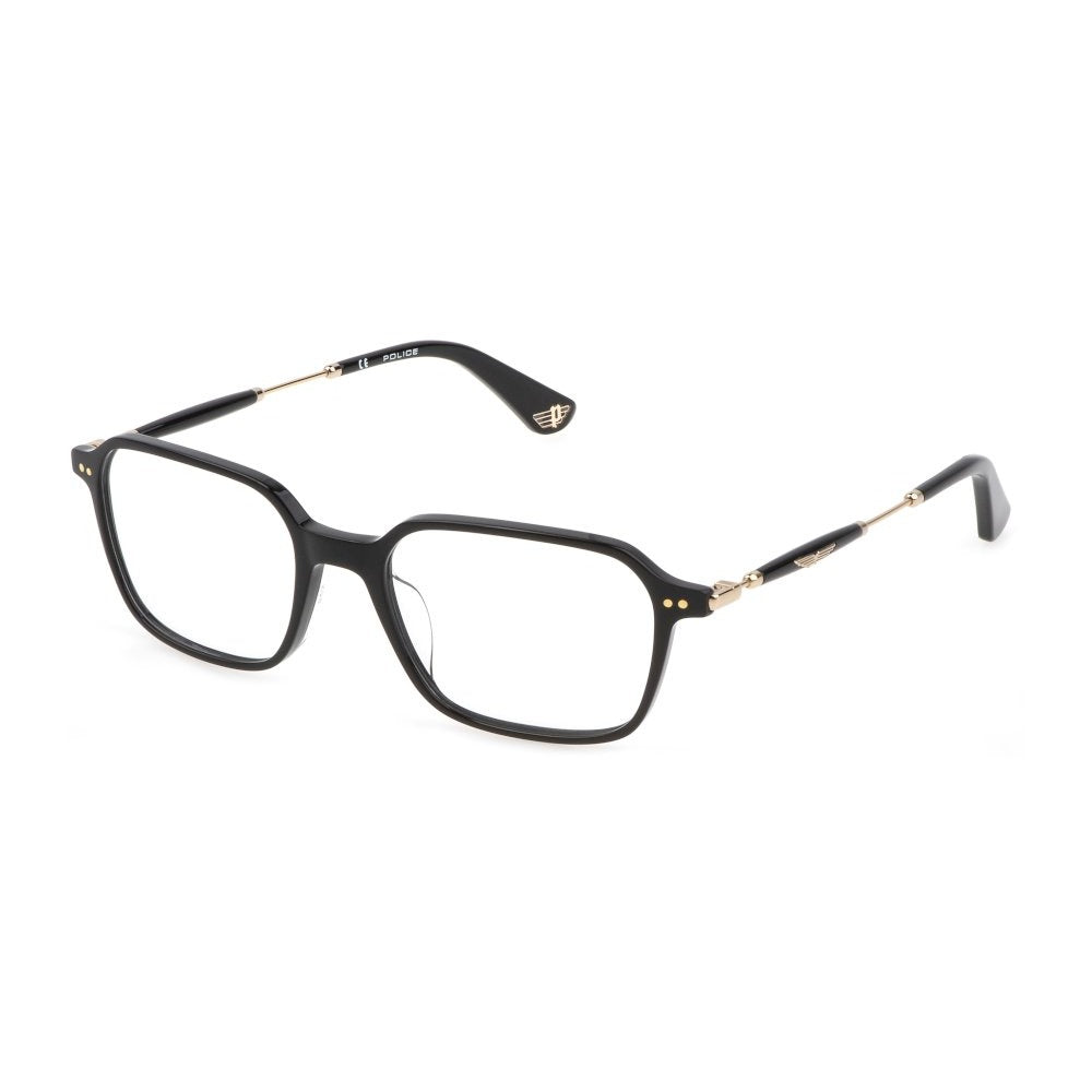 Police VPLE98M 0700 Shiny Black eyeglasses angle view
