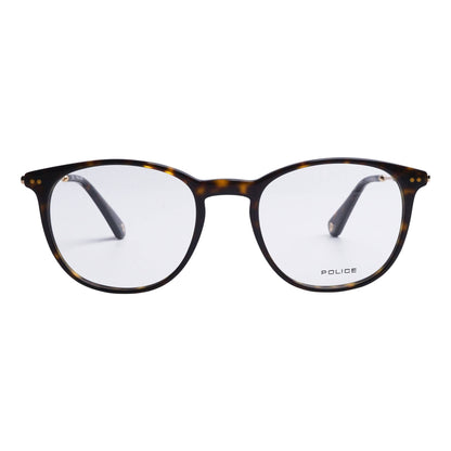 Police VPLE99M 0722 Dark Havana/Gold eyeglasses front view