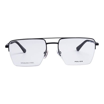 Police VPLG71 0531 Semi-Matte Black eyeglasses front view