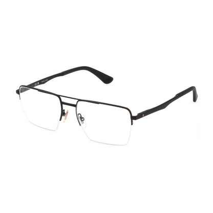 Police VPLG71 0531 Semi-Matte Black eyeglasses angle view