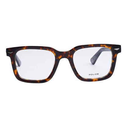 Police VPLG80M 0722 Shiny Dark Havana eyeglasses front view