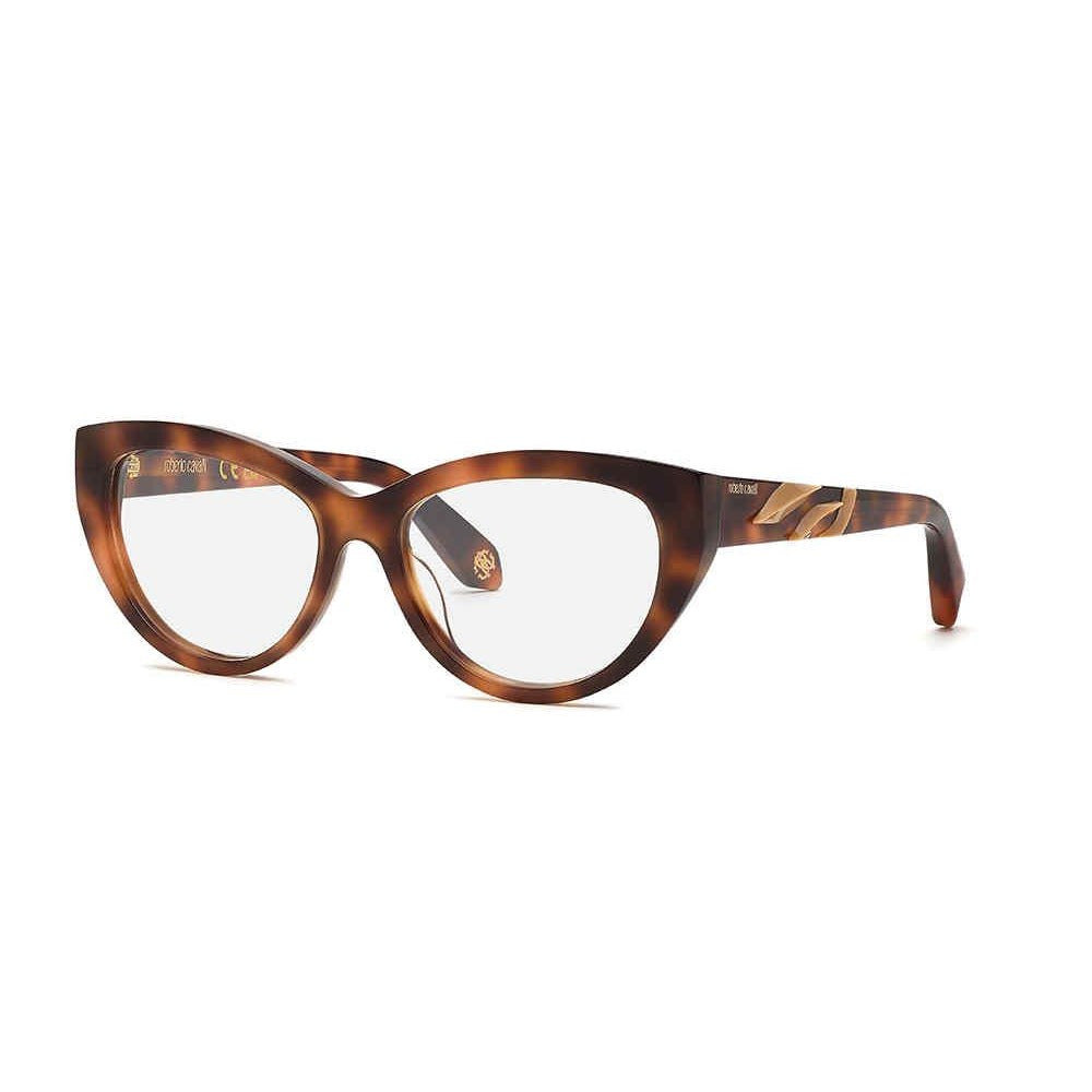 Roberto Cavalli VRC024M 02BV Shiny Dark Havana eyeglasses angle view