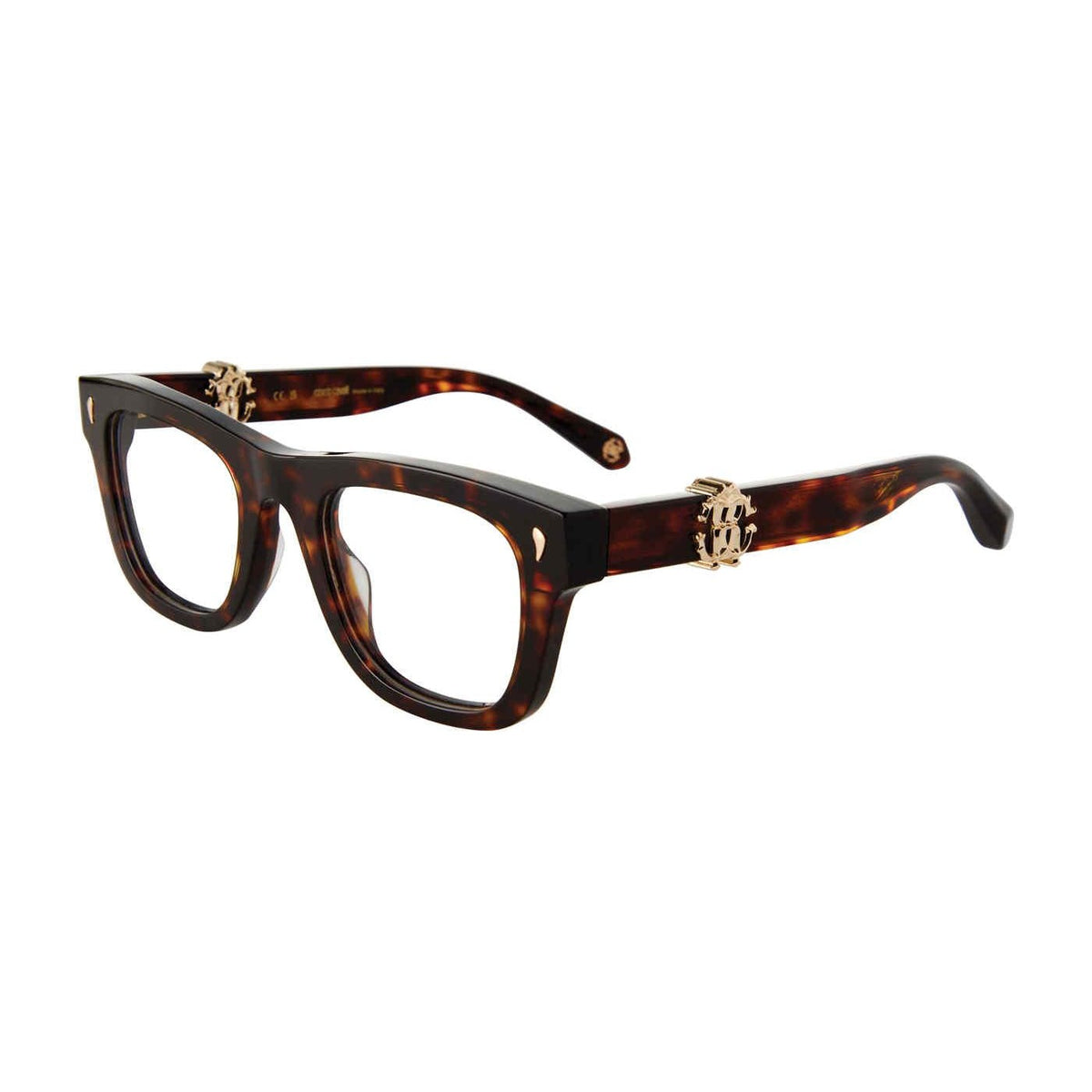 Roberto Cavalli VRC052 01AY Dark Havana eyeglasses angle view