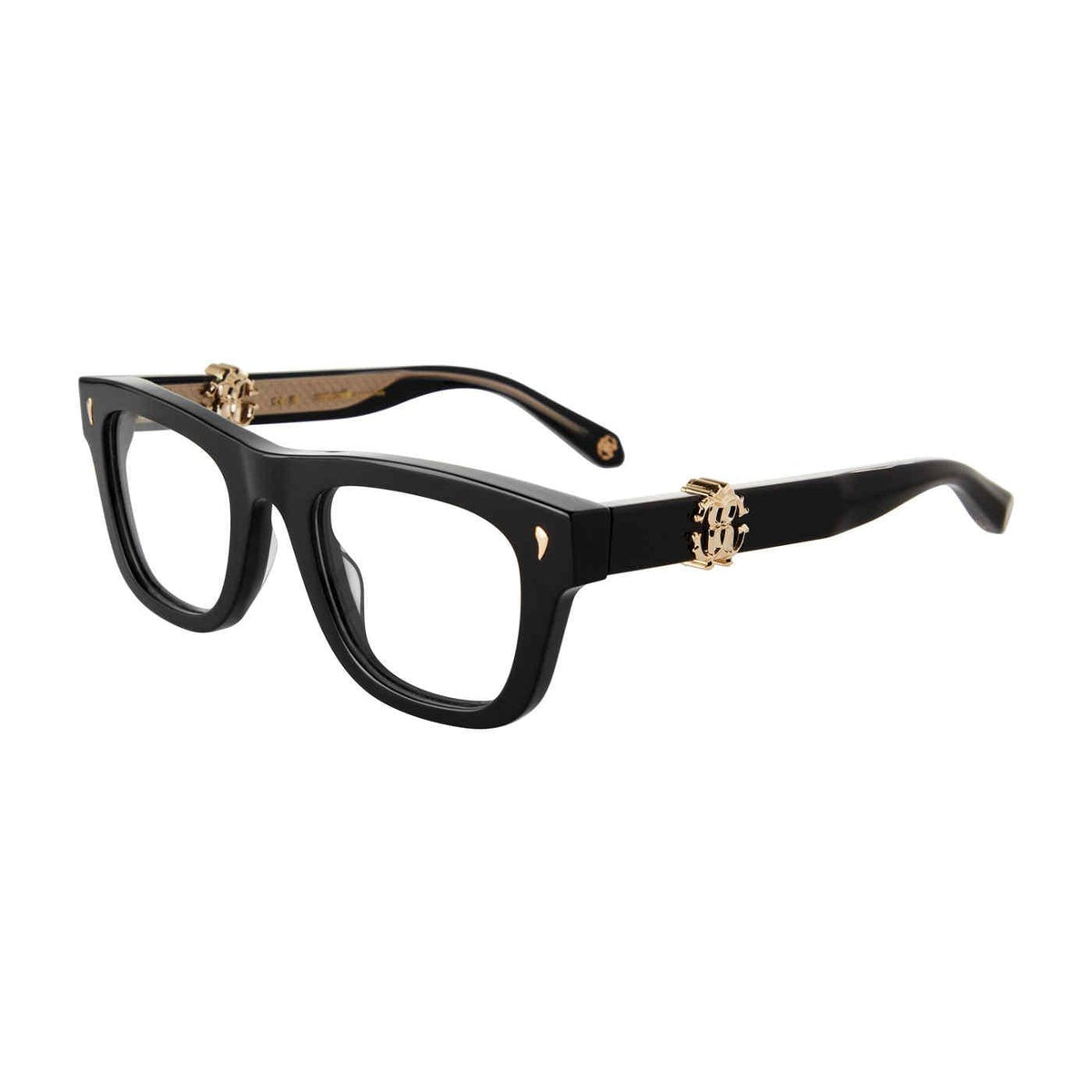 Roberto Cavalli VRC052 700Y Shiny Black eyeglasses angle view
